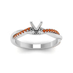 Load image into Gallery viewer, semi-mount-infinity-twist-diamond-engagement-ring-with-orange-sapphire-in-14K-white-gold-FD8253SMRGSAOR-NL-WG.jpg
