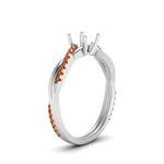 Load image into Gallery viewer, semi-mount-infinity-twist-diamond-engagement-ring-with-orange-sapphire-in-14K-white-gold-FD8253SMRGSAOR-NL-WG.jpg
