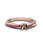 Load image into Gallery viewer, semi-mount-infinity-twist-diamond-engagement-ring-with-pink-sapphire-in-14K-rose-gold-FD8253SMRGSADRPI-NL-RG.jpg
