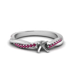 Load image into Gallery viewer, semi-mount-infinity-twist-diamond-engagement-ring-with-pink-sapphire-in-14K-white-gold-FD8253SMRGSADRPI-NL-WG.jpg

