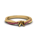 Load image into Gallery viewer, semi-mount-infinity-twist-diamond-engagement-ring-with-pink-sapphire-in-14K-yellow-gold-FD8253SMRGSADRPI-NL-YG.jpg
