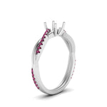 Load image into Gallery viewer, semi-mount-infinity-twist-diamond-engagement-ring-with-pink-sapphire-in-14K-white-gold-FD8253SMRGSADRPI-NL-WG.jpg
