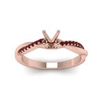 Load image into Gallery viewer, semi-mount-infinity-twist-diamond-engagement-ring-with-ruby-in-14K-rose-gold-FD8253SMRGRUDR-NL-RG.jpg
