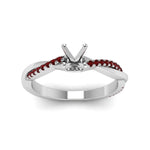 Load image into Gallery viewer, semi-mount-infinity-twist-diamond-engagement-ring-with-ruby-in-14K-white-gold-FD8253SMRGRUDR-NL-WG.jpg
