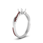 Load image into Gallery viewer, semi-mount-infinity-twist-diamond-engagement-ring-with-ruby-in-14K-white-gold-FD8253SMRGRUDR-NL-WG.jpg
