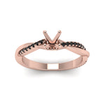 Load image into Gallery viewer, semi-mount-infinity-twist-engagement-ring-with-black-diamond-in-14K-rose-gold-FD8253SMRGBLACK-NL-RG.jpg

