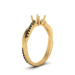 Load image into Gallery viewer, semi-mount-infinity-twist-engagement-ring-with-black-diamond-in-14K-yellow-gold-FD8253SMRGBLACK-NL-YG.jpg
