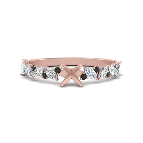 semi-mount-marquise-and-round-black-diamond-classic-vintage-engagement-ring-in-FD11063SMRGBLACKANGLE3-NL-RG