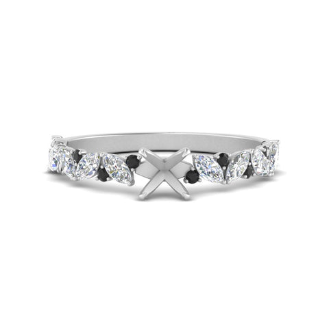 semi-mount-marquise-and-round-black-diamond-classic-vintage-engagement-ring-in-FD11063SMRGBLACKANGLE3-NL-WG
