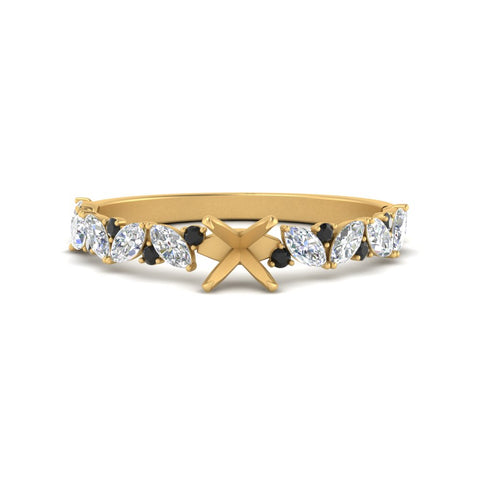 semi-mount-marquise-and-round-black-diamond-classic-vintage-engagement-ring-in-FD11063SMRGBLACKANGLE3-NL-YG