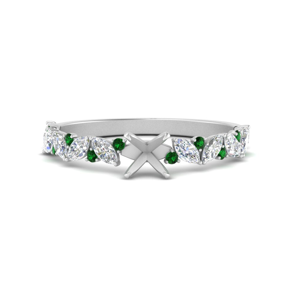 semi-mount-marquise-and-round-emerald-classic-vintage-engagement-ring-in-FD11063SMRGEMGRANGLE3-NL-WG
