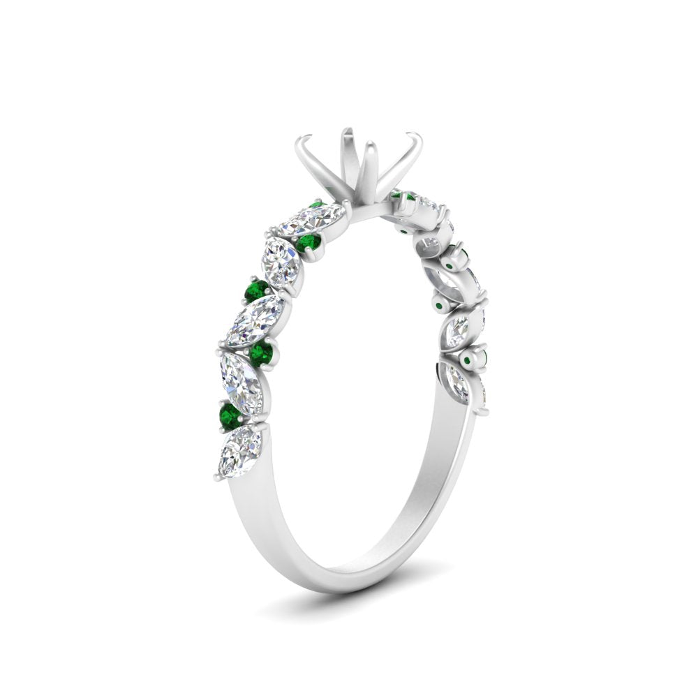 semi-mount-marquise-and-round-emerald-classic-vintage-engagement-ring-in-FD11063SMRGEMGRANGLE3-NL-WG