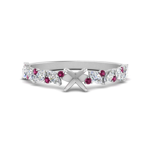 semi-mount-marquise-and-round-pink-sapphire-classic-vintage-engagement-ring-in-FD11063SMRGSADRPIANGLE3-NL-WG