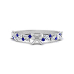 Load image into Gallery viewer, semi-mount-marquise-and-round-sapphire-classic-vintage-engagement-ring-in-FD11063SMRGSABLANGLE3-NL-WG
