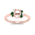 Load image into Gallery viewer, semi-mount-offbeat-modern-emerald-engagement-ring-in-FD10080SMRGEMGRANGLE3-NL-RG
