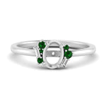 Load image into Gallery viewer, semi-mount-offbeat-modern-emerald-engagement-ring-in-FD10080SMRGEMGRANGLE3-NL-WG
