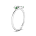 Load image into Gallery viewer, semi-mount-offbeat-modern-emerald-engagement-ring-in-FD10080SMRGEMGRANGLE3-NL-WG
