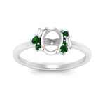 Load image into Gallery viewer, semi-mount-offbeat-modern-emerald-engagement-ring-in-FD10080SMRGEMGRANGLE3-NL-WG
