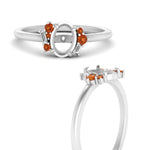 Load image into Gallery viewer, semi-mount-offbeat-modern-orange-sapphire-engagement-ring-in-FD10080SMRGSAORANGLE3-NL-WG
