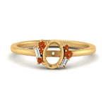 Load image into Gallery viewer, semi-mount-offbeat-modern-orange-sapphire-engagement-ring-in-FD10080SMRGSAORANGLE3-NL-YG
