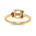 Load image into Gallery viewer, semi-mount-offbeat-modern-orange-sapphire-engagement-ring-in-FD10080SMRGSAORANGLE3-NL-YG
