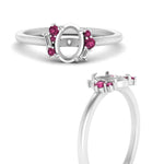 Load image into Gallery viewer, semi-mount-offbeat-modern-pink-sapphire-engagement-ring-in-FD10080SMRGSADRPIANGLE3-NL-WG
