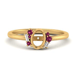 Load image into Gallery viewer, semi-mount-offbeat-modern-pink-sapphire-engagement-ring-in-FD10080SMRGSADRPIANGLE3-NL-YG
