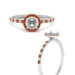 Load image into Gallery viewer, semi-mount-orange-sapphire-halo-petite-engagement-ring-in-white-gold-FD8523SMRGSAORANGLE3-NL-WG
