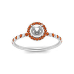 Load image into Gallery viewer, semi-mount-orange-sapphire-halo-petite-engagement-ring-in-white-gold-FD8523SMRGSAORANGLE3-NL-WG
