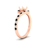 Load image into Gallery viewer, semi-mount-petite-bypass-diamond-ring-with-black-diamond-in-FDENS3007RORSMGBLACK-NL-RG