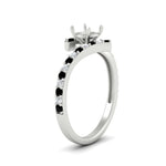 Load image into Gallery viewer, semi-mount-petite-bypass-diamond-ring-with-black-diamond-in-FDENS3007RORSMGBLACK-NL-WG