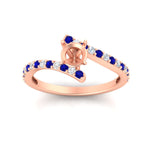 Load image into Gallery viewer, semi-mount-petite-bypass-diamond-ring-with-blue-sapphire-in-FDENS3007RORSMGSABL-NL-RG