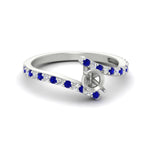 Load image into Gallery viewer, semi-mount-petite-bypass-diamond-ring-with-blue-sapphire-in-FDENS3007RORSMGSABL-NL-WG