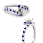Load image into Gallery viewer, semi-mount-petite-bypass-diamond-ring-with-blue-sapphire-in-FDENS3007RORSMGSABL-NL-WG