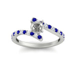 Load image into Gallery viewer, semi-mount-petite-bypass-diamond-ring-with-blue-sapphire-in-FDENS3007RORSMGSABL-NL-WG