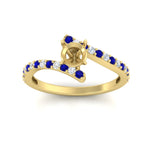 Load image into Gallery viewer, semi-mount-petite-bypass-diamond-ring-with-blue-sapphire-in-FDENS3007RORSMGSABL-NL-YG