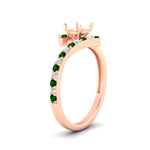 Load image into Gallery viewer, semi-mount-petite-bypass-diamond-ring-with-emerald-in-FDENS3007RORSMGEMGR-NL-RG