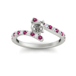 Load image into Gallery viewer, semi-mount-petite-bypass-diamond-ring-with-pink-sapphire-in-FDENS3007RORSMGSADRPI-NL-WG