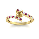 Load image into Gallery viewer, semi-mount-petite-bypass-diamond-ring-with-pink-sapphire-in-FDENS3007RORSMGSADRPI-NL-YG