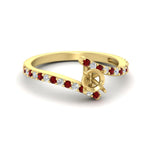 Load image into Gallery viewer, semi-mount-petite-bypass-diamond-ring-with-ruby-in-FDENS3007RORSMGRUDR-NL-YG