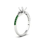 Load image into Gallery viewer, semi-mount-petite-pave-emerald-fancy-engagement-ring-for-women-in-white-gold-fdenr8061smgemgrangle2-nl-wg
