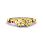 Load image into Gallery viewer, semi-mount-petite-pave-pink-sapphire-fancy-engagement-ring-for-women-in-yellow-gold-fdenr8061smgsadrpisleep-nl-yg
