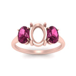 Load image into Gallery viewer, semi-mount-pink-sapphire-3-stone-basket-engagement-ring-in-rose-gold-FD10416SMRGSADPRIANGLE5-NL-RG
