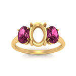 Load image into Gallery viewer, semi-mount-pink-sapphire-3-stone-basket-engagement-ring-in-yellow-gold-FD10416SMRGSADPRIANGLE5-NL-YG
