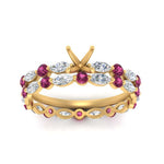 Load image into Gallery viewer, semi-mount-pink-sapphire-floating-marquise-accent-ring-with-eternity-wedding-band-in-yellow-gold-FDEWB9398SMGSADRPIANGLE5-NL-YG.jpg?v=1758802574
