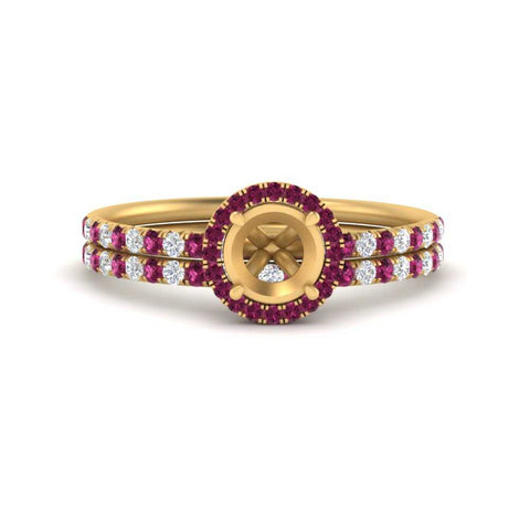 semi-mount-pink-sapphire-halo-wedding-ring-set-in-yellow-gold-FD8523SMGSADRPI-NL-YG