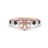 Load image into Gallery viewer, semi-mount-prong-studded-black-diamond-accented-solitaire-engagement-ring-in-FD10955SMRGBLACKANGLE3-NL-RG