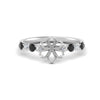 Load image into Gallery viewer, semi-mount-prong-studded-black-diamond-accented-solitaire-engagement-ring-in-FD10955SMRGBLACKANGLE3-NL-WG