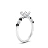 Load image into Gallery viewer, semi-mount-prong-studded-black-diamond-accented-solitaire-engagement-ring-in-FD10955SMRGBLACKANGLE3-NL-WG