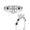 Load image into Gallery viewer, semi-mount-prong-studded-black-diamond-accented-solitaire-engagement-ring-in-FD10955SMRGBLACKANGLE3-NL-WG